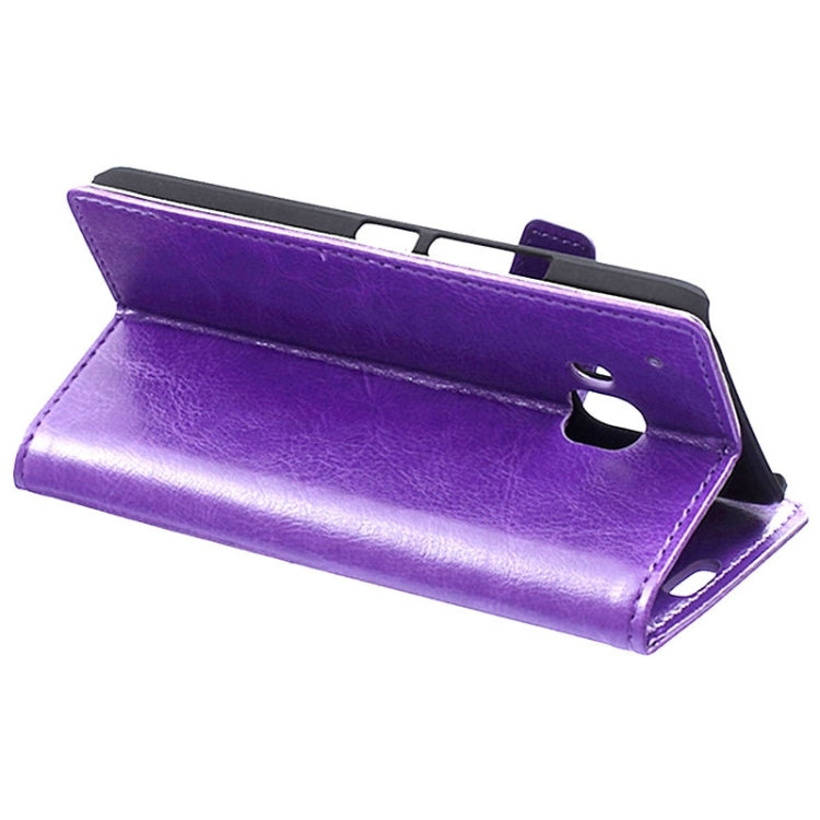 For HTC One M9 Crazy Horse Texture Horizontal Flip Magnetic Buckle Leather Case with Holder & Card Slots & Wallet