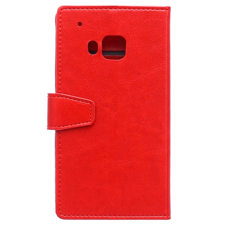 For HTC One M9 Crazy Horse Texture Horizontal Flip Magnetic Buckle Leather Case with Holder & Card Slots & Wallet