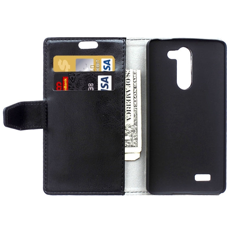 Crazy Horse Texture Horizontal Flip Solid Color Magnetic Buckle Leather Case with Holder & Card Slots & Wallet for LG L Bello / D331