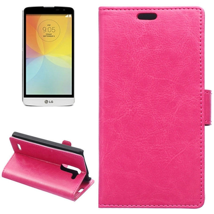 Crazy Horse Texture Horizontal Flip Solid Color Magnetic Buckle Leather Case with Holder & Card Slots & Wallet for LG L Bello / D331