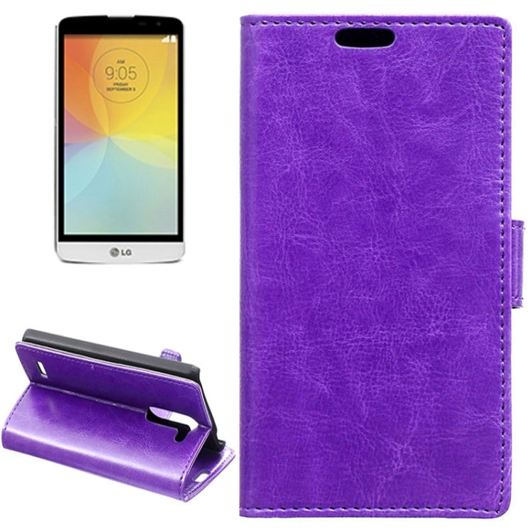 Crazy Horse Texture Horizontal Flip Solid Color Magnetic Buckle Leather Case with Holder & Card Slots & Wallet for LG L Bello / D331