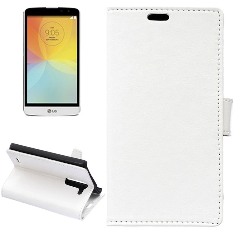Crazy Horse Texture Horizontal Flip Solid Color Magnetic Buckle Leather Case with Holder & Card Slots & Wallet for LG L Bello / D331