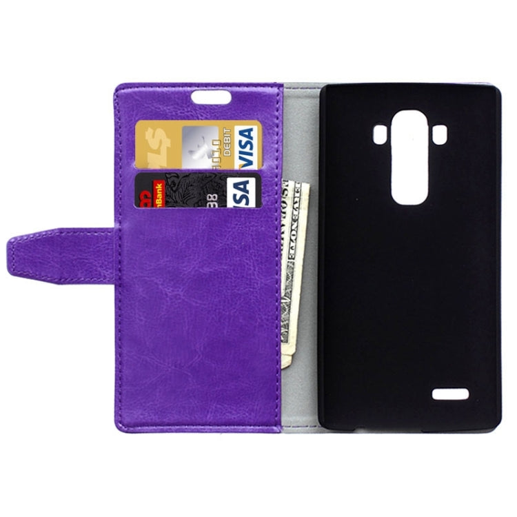 Crazy Horse Texture Horizontal Flip Solid Color Magnetic Buckle Leather Case with Holder & Card Slots & Wallet for LG G4 / H815