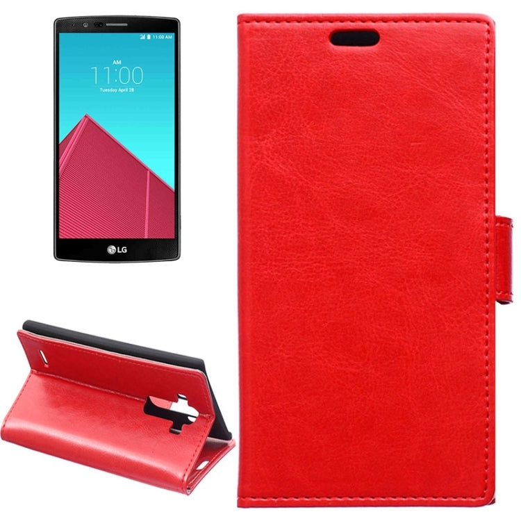 Crazy Horse Texture Horizontal Flip Solid Color Magnetic Buckle Leather Case with Holder & Card Slots & Wallet for LG G4 / H815