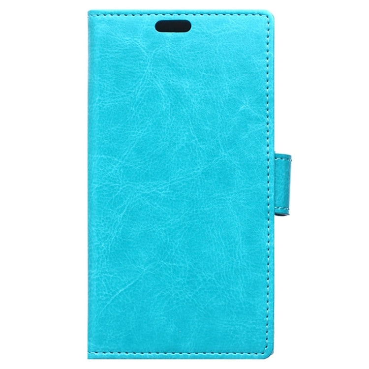 Crazy Horse Texture Horizontal Flip Solid Color Magnetic Buckle Leather Case with Holder & Card Slots & Wallet for Sony Xperia E4