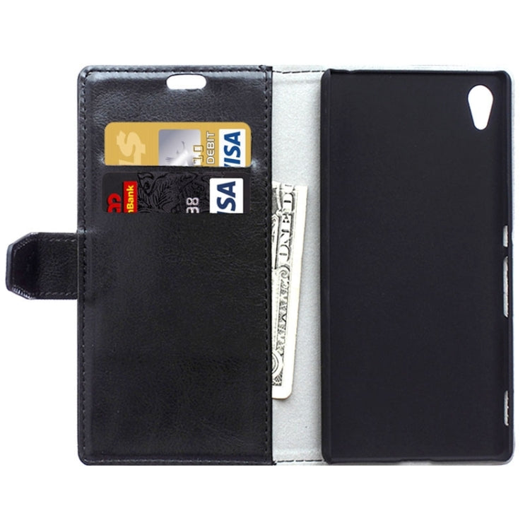 Crazy Horse Texture Horizontal Flip Solid Color Magnetic Buckle Leather Case with Holder & Card Slots & Wallet for Sony Xperia Z4