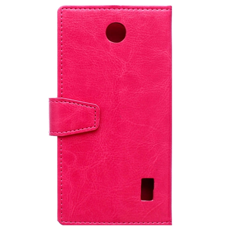 Crazy Horse Texture Horizontal Flip Solid Color Magnetic Buckle Leather Case with Holder & Card Slots & Wallet for Huawei Ascend Y635