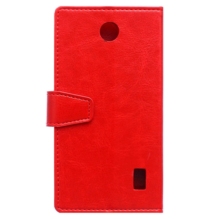 Crazy Horse Texture Horizontal Flip Solid Color Magnetic Buckle Leather Case with Holder & Card Slots & Wallet for Huawei Ascend Y635