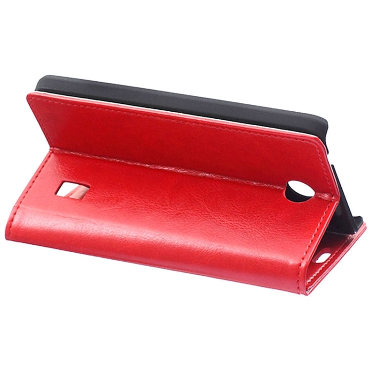 Crazy Horse Texture Horizontal Flip Solid Color Magnetic Buckle Leather Case with Holder & Card Slots & Wallet for Huawei Ascend Y635