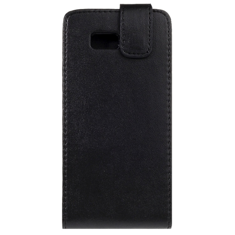 For HTC Desire 606W Vertical Flip Magnetic Snap Leather Case(Black)