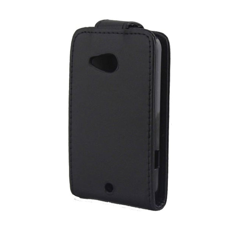 For HTC Desire 200 Vertical Flip Magnetic Snap Leather Case(Black)