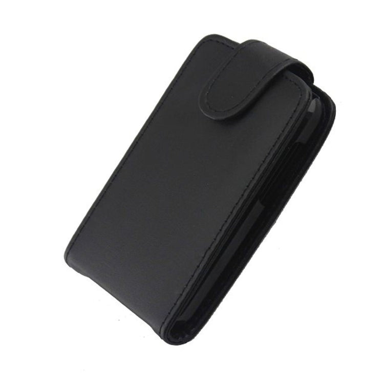 For HTC Desire 200 Vertical Flip Magnetic Snap Leather Case(Black)