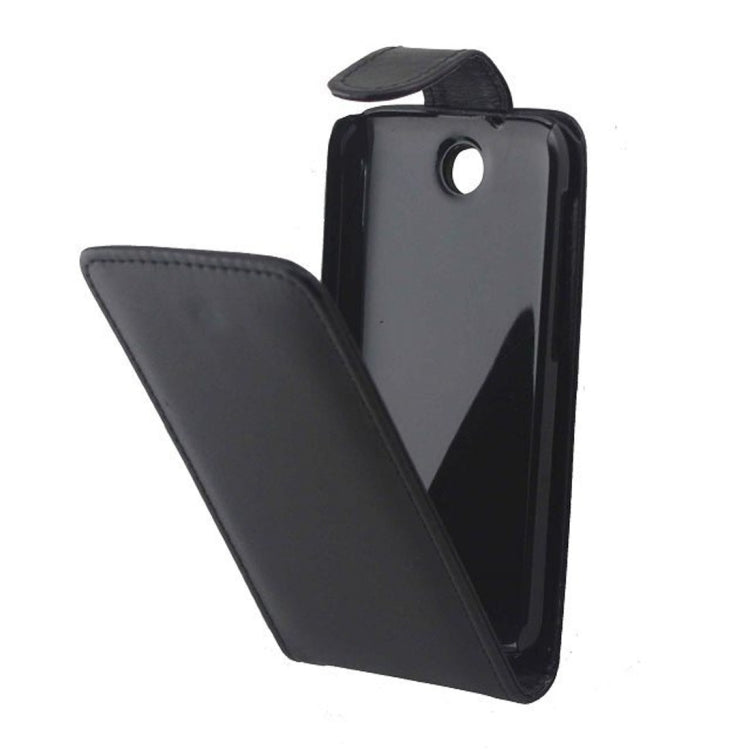 For HTC Desire 310 Vertical Flip Magnetic Snap Leather Case(Black)