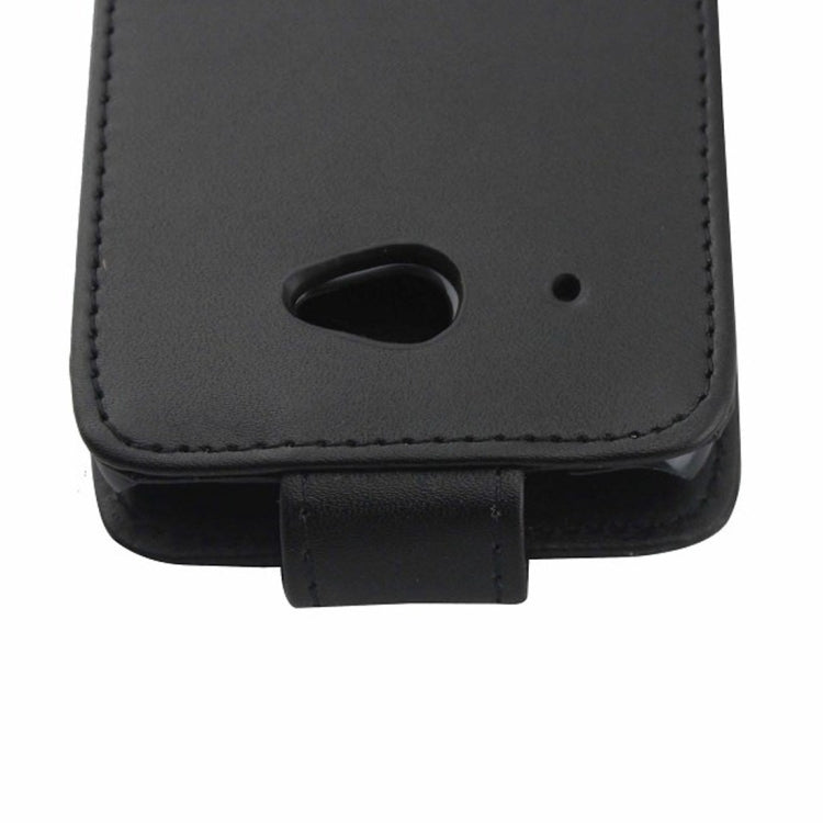 For HTC Desire 601 / Zara Vertical Flip Magnetic Snap Leather Case(Black)