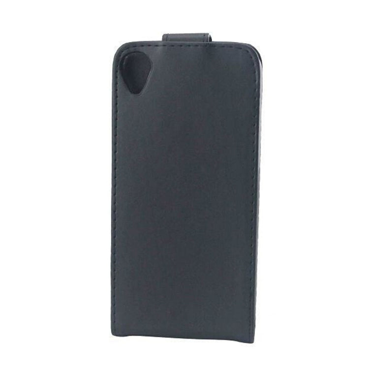 For HTC Desire 820 Vertical Flip Magnetic Snap Leather Case(Black)