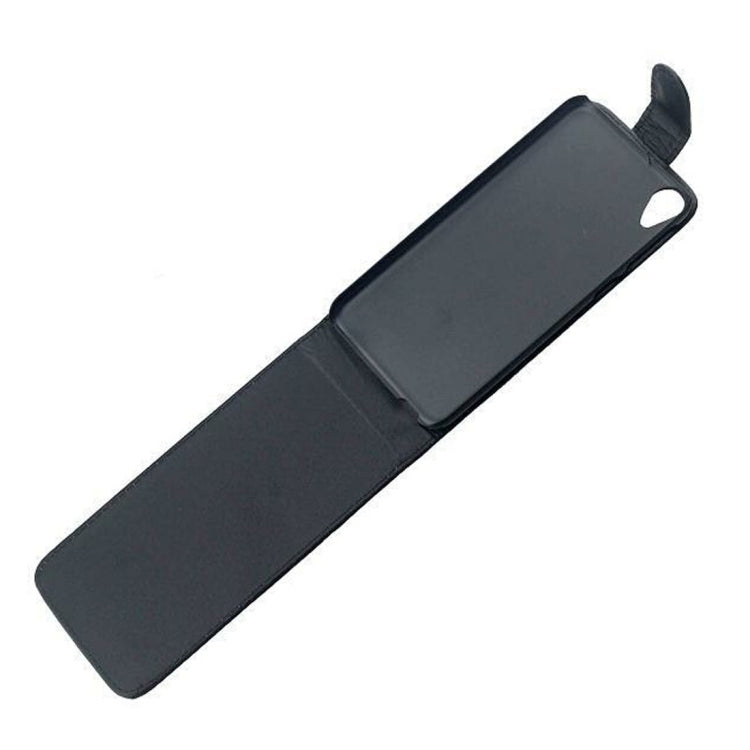 For HTC Desire 820 Vertical Flip Magnetic Snap Leather Case(Black)