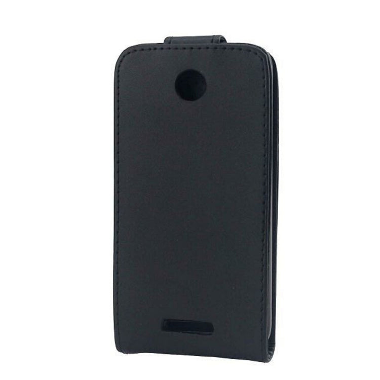 For HTC Desire 510 Vertical Flip Magnetic Snap Leather Case(Black)