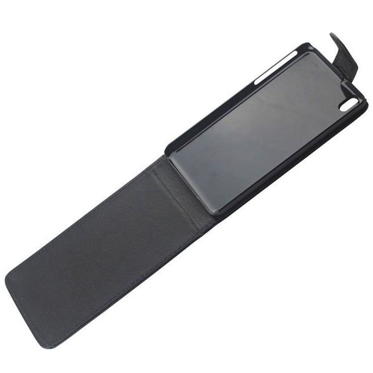 For HTC Desire 816 Vertical Flip Magnetic Snap Leather Case(Black)