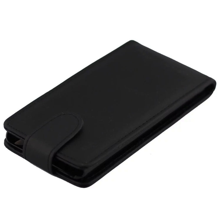 For HTC One S / Z520e Vertical Flip Magnetic Snap Leather Case(Black)