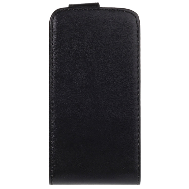 For HTC Desire V / T328W Vertical Flip Magnetic Snap Leather Case(Black)