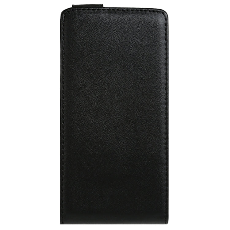 For LG Optimus G Pro / E980 Vertical Flip Magnetic Snap Leather Case(Black)