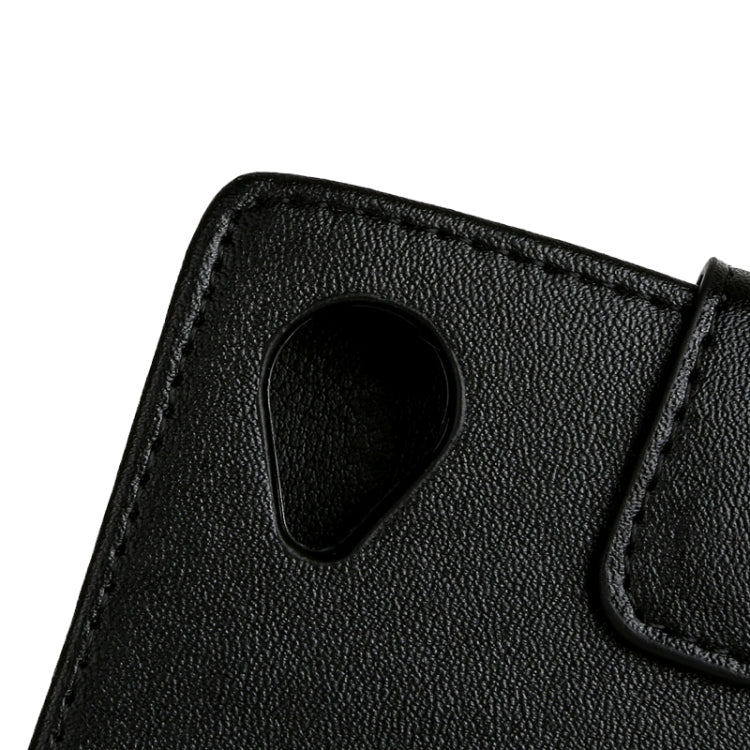 For LG Optimus G Pro / E980 Vertical Flip Magnetic Snap Leather Case(Black)