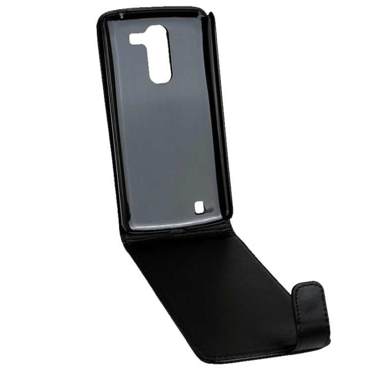Vertical Flip Magnetic Snap Leather Case for LG Optimus G Pro 2 / F350(Black)