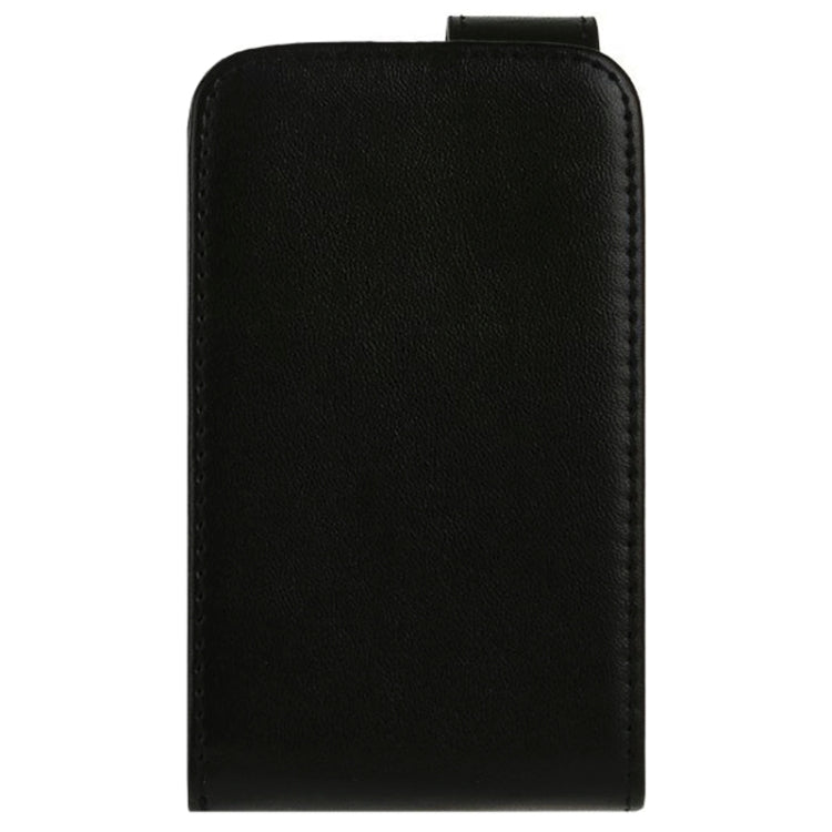For LG L20 Vertical Flip Magnetic Snap Leather Case(Black)