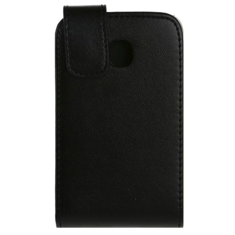 For LG L20 Vertical Flip Magnetic Snap Leather Case(Black)