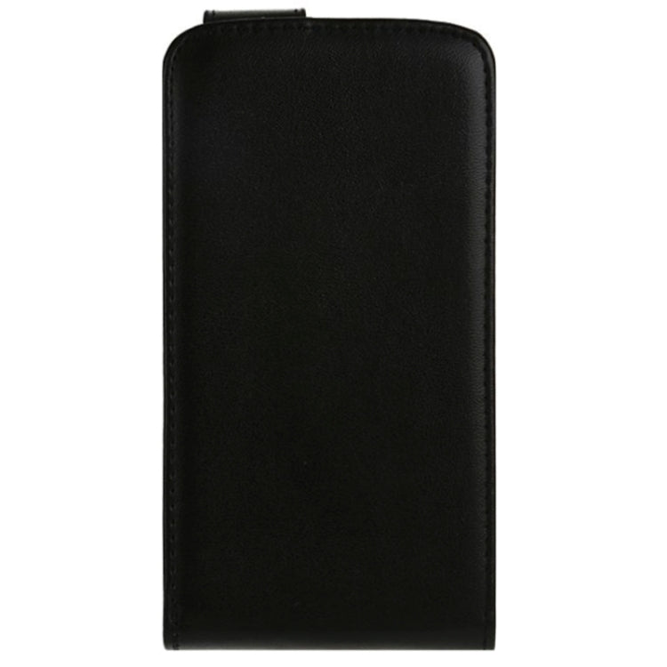 For LG L50 / D213N Vertical Flip Magnetic Snap Leather Case(Black)