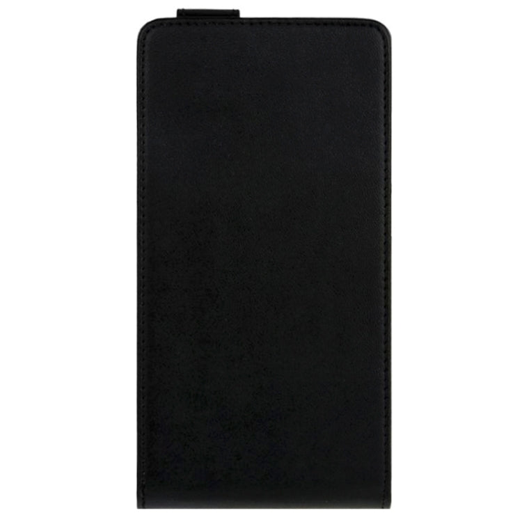 Vertical Flip Magnetic Snap Leather Case for Huawei Ascend Mate 7(Black)