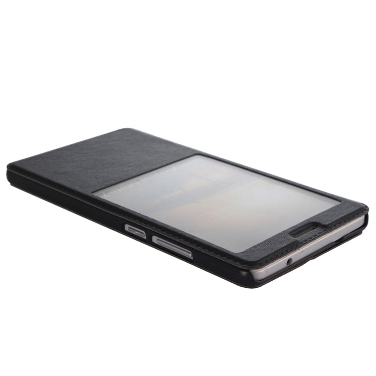 For Huawei Mate 8 Horizontal Flip Leather Case with Call Display ID & Holder