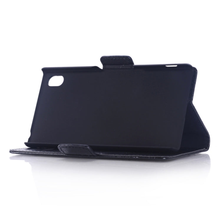 Oil Skin Texture Horizontal Flip Leather Case with Holder & Card Slots & Wallet & Side Chains for Sony Xperia M4 Aqua