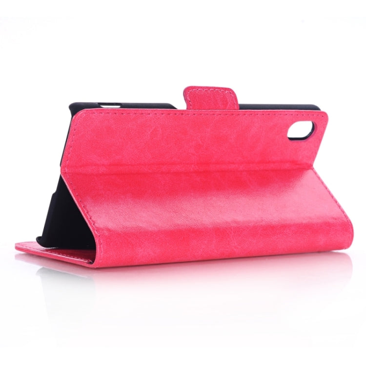 Oil Skin Texture Horizontal Flip Leather Case with Holder & Card Slots & Wallet & Side Chains for Sony Xperia M4 Aqua