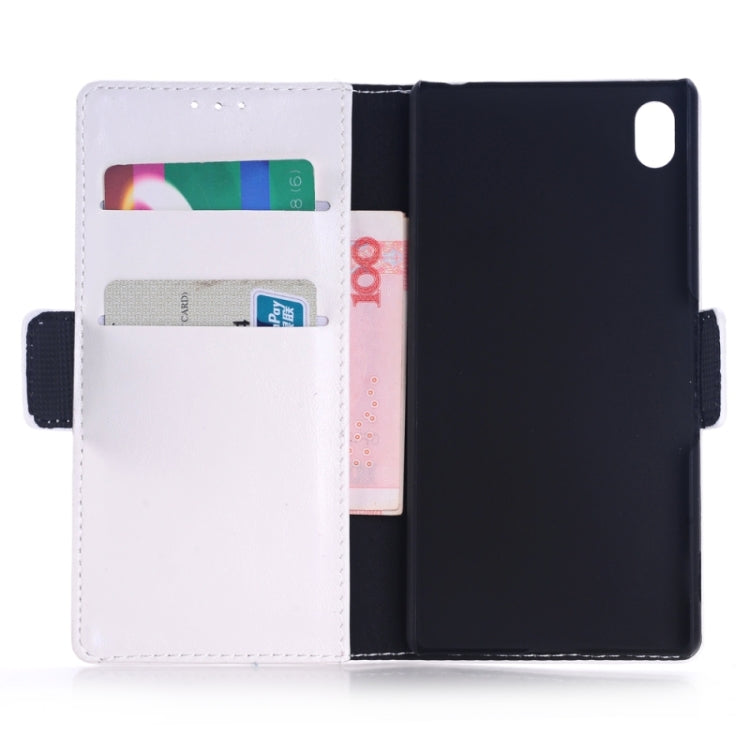 Oil Skin Texture Horizontal Flip Leather Case with Holder & Card Slots & Wallet & Side Chains for Sony Xperia M4 Aqua