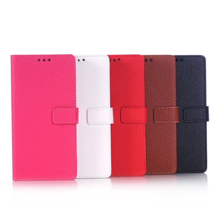 Litchi Texture Horizontal Flip Leather Case with Holder & Card Slots & Wallet & Side Chains for Sony Xperia M4 Aqua