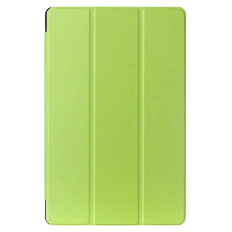 Karst Texture Horizontal Flip Solid Color Leather Case with Three-folding Holder for LG G Pad 2 10.1 / V930 / V940