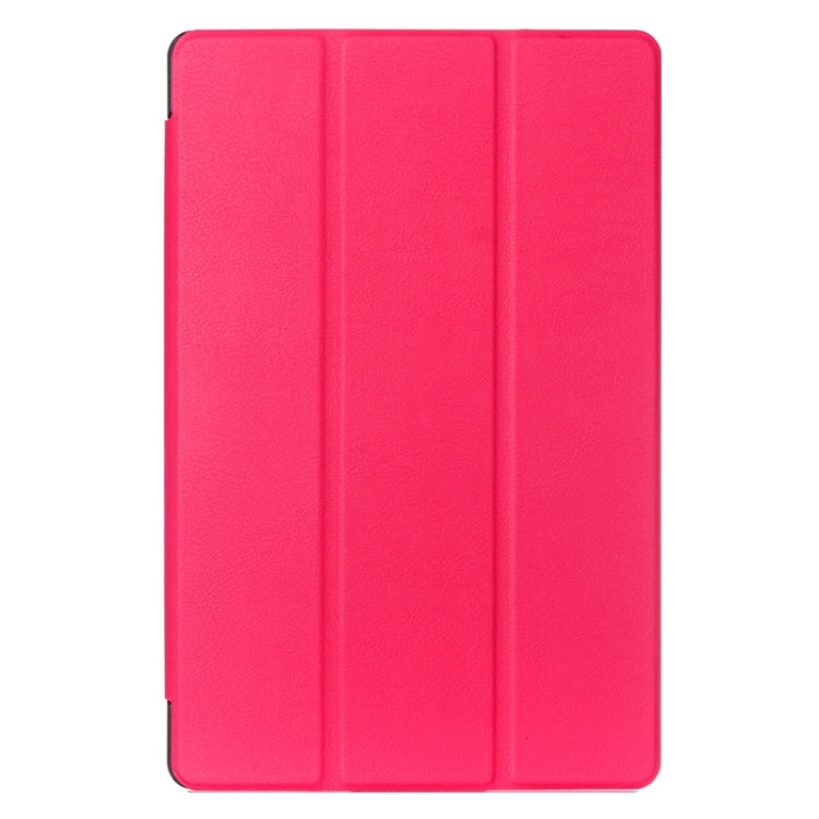 Karst Texture Horizontal Flip Solid Color Leather Case with Three-folding Holder for LG G Pad 2 10.1 / V930 / V940