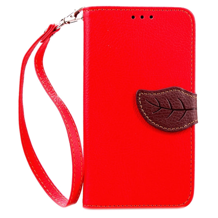 Leaf Magnetic Snap Litchi Texture Horizontal Flip Leather Case with Card Slots & Holder & Wallet & Lanyard for Wiko Bloom