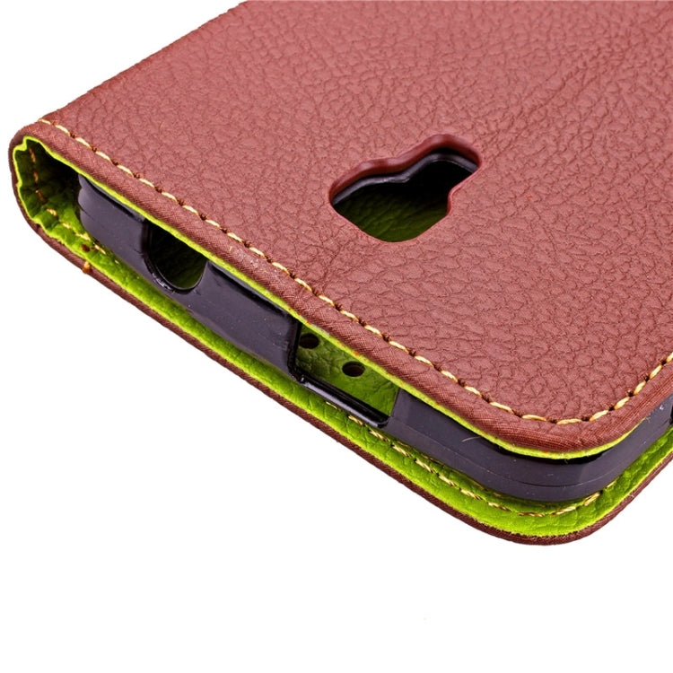 Leaf Magnetic Snap Litchi Texture Horizontal Flip Leather Case with Card Slots & Holder & Wallet & Lanyard for Wiko Bloom