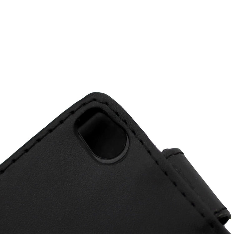 For Huawei P8 Nappa Texture Vertical Flip Magnetic Snap Leather Case(Black)