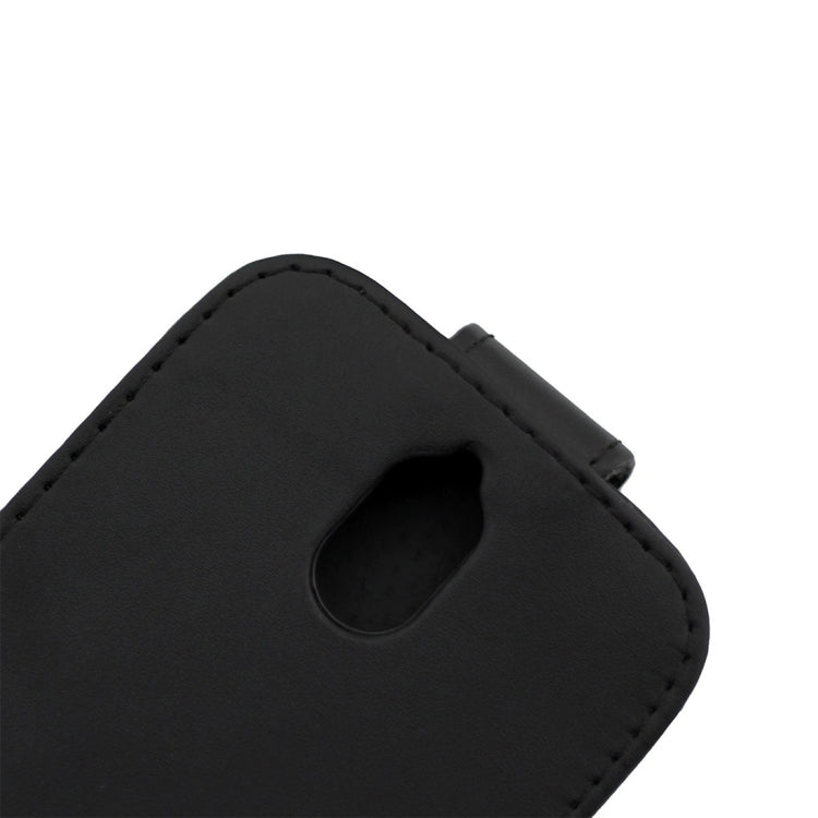 Nappa Texture Vertical Flip Magnetic Snap Leather Case for Huawei Ascend Y625(Black)