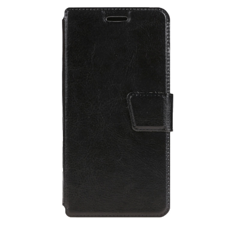 Horizontal Flip Black Leather Case with Card Slots & Holder for Huawei G8 mini & Enjoy 5S