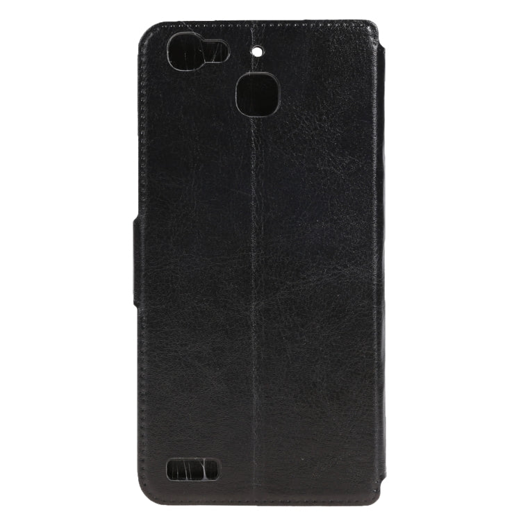 Horizontal Flip Black Leather Case with Card Slots & Holder for Huawei G8 mini & Enjoy 5S