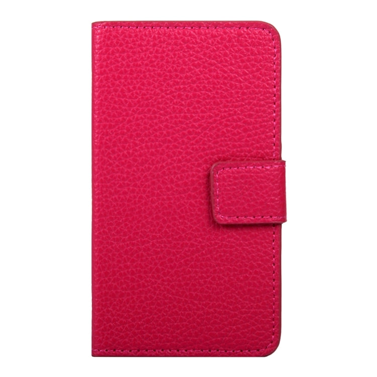 For Huawei Shotx / Honor 7i Litchi Texture Horizontal Flip Leather Case with Magnetic Snap & Card Slots & Holder & Wallet(Magenta)