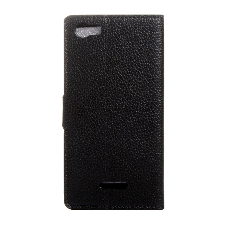 Litchi Texture Horizontal Flip Leather Case with Magnetic Snap & Card Slots & Holder & Wallet for Wiko Fever
