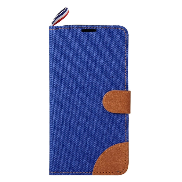 Denim Texture Leather Case with Card Slots & Holder & Lanyard for Alcatel One Touch Pop C9
