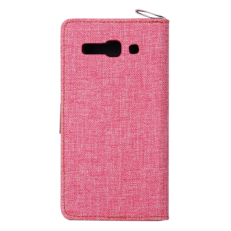 Denim Texture Leather Case with Card Slots & Holder & Lanyard for Alcatel One Touch Pop C9