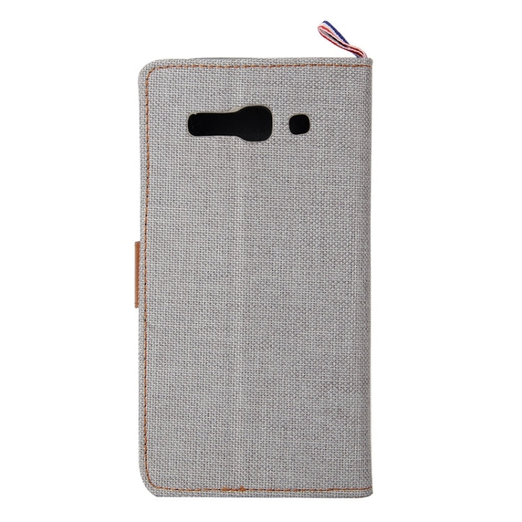 Denim Texture Leather Case with Card Slots & Holder & Lanyard for Alcatel One Touch Pop C9