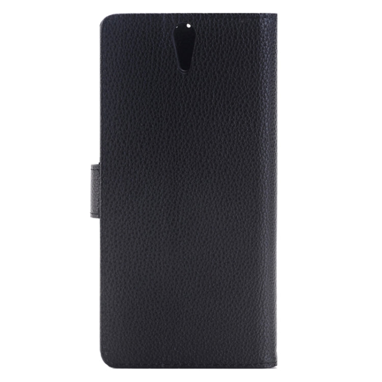 Litchi Texture Horizontal Flip Solid Color Leather Case with Holder & Card Slots & Wallet for Sony Xperia C5 Ultra